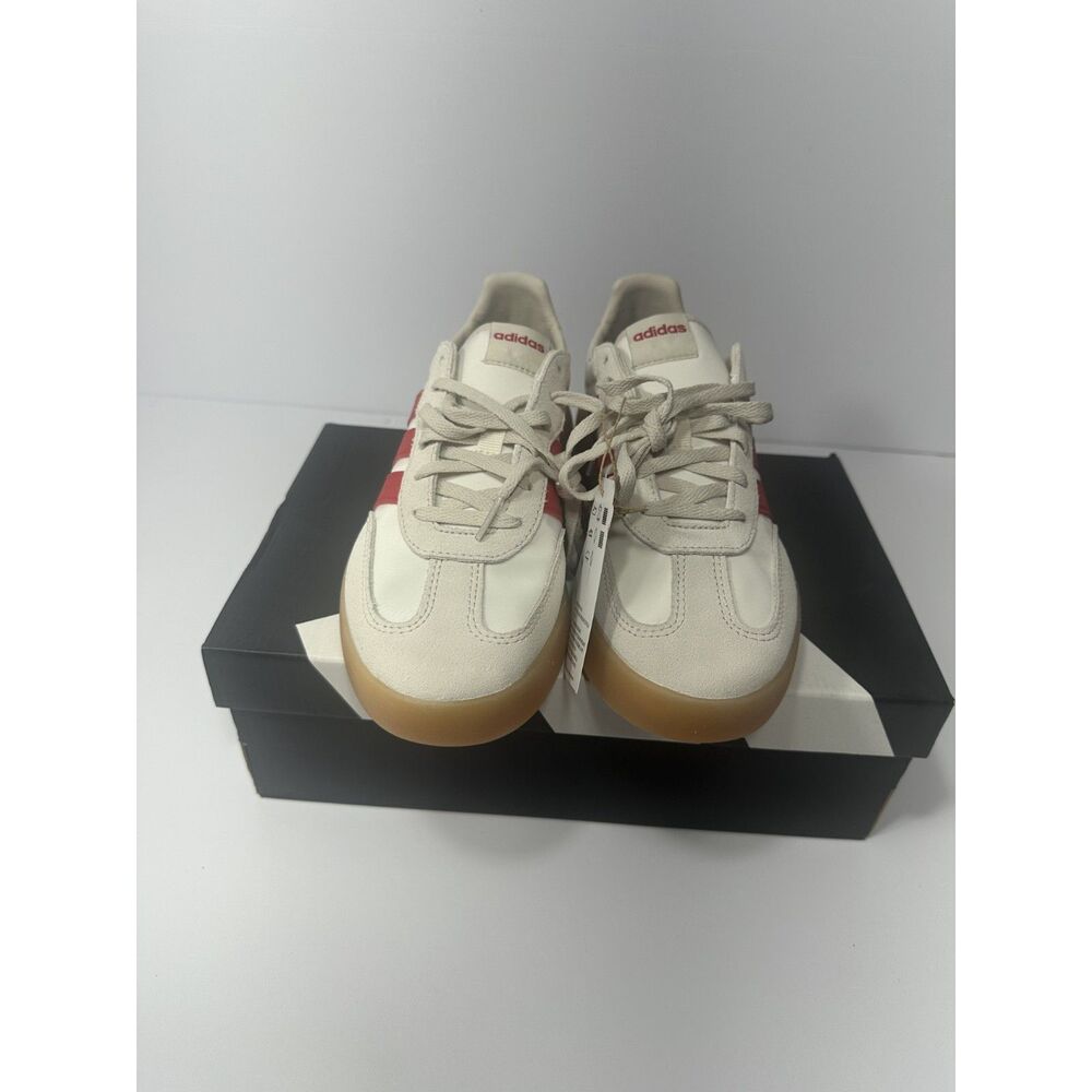 Adidas Barreda Decode J Youth 5.5 White Red Gum Sneakers JQ8855 New Box
